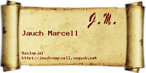 Jauch Marcell névjegykártya